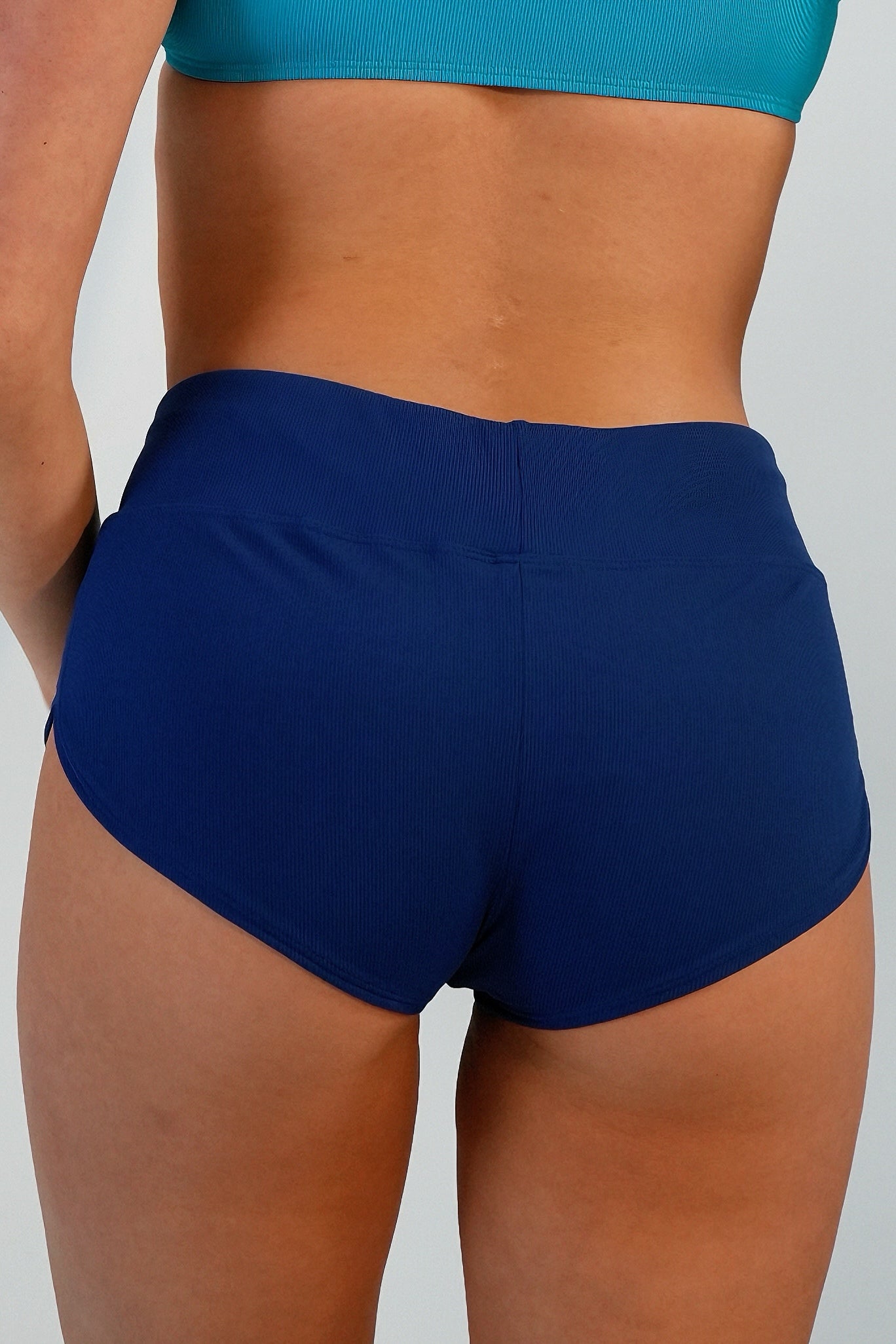 Tangerine Tease Swim Shorts - Navy