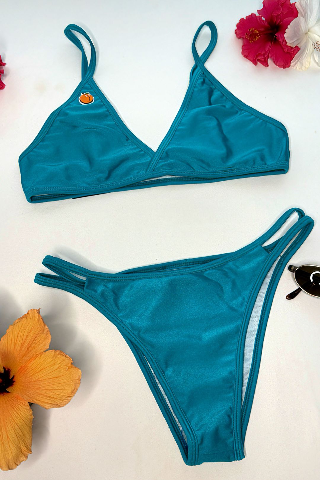 Forbidden Fruit Bikini Bottom - Turquoise